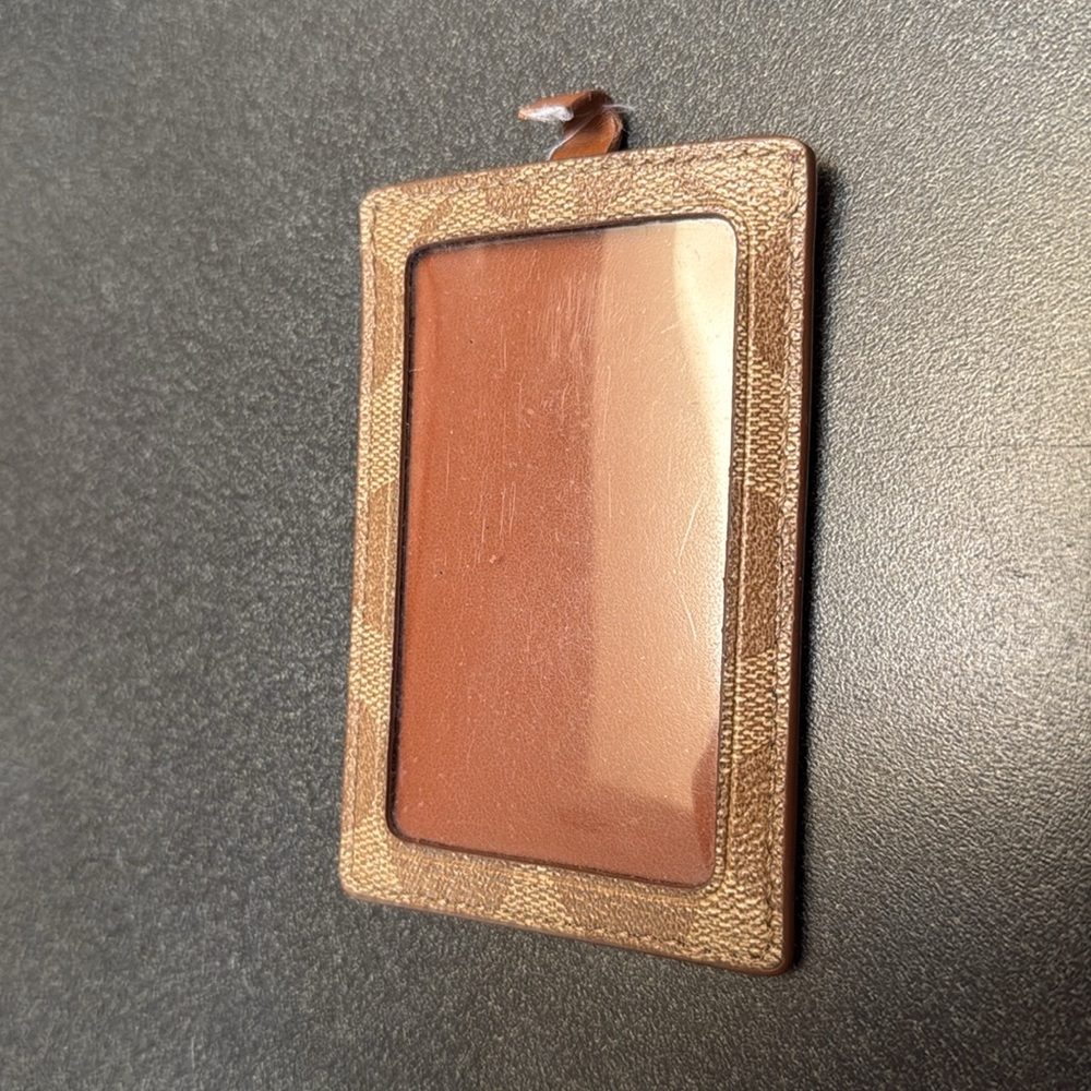 Coach Brown Card Holder - Picture 4 of 5
